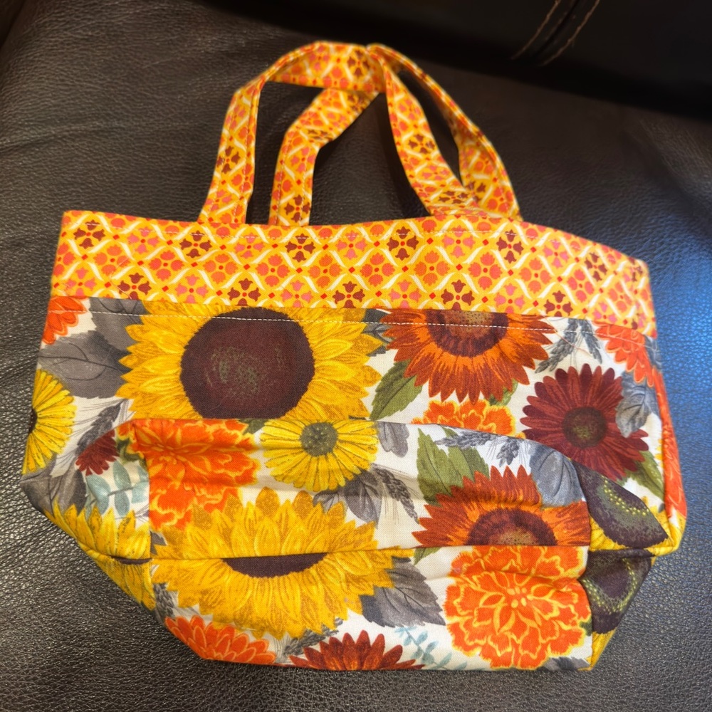 Handmade quilted cotton bag. One of a kind. Versatile. NWOT.